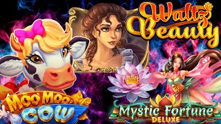 R1000 Balance Mystic Fortune Deluxe Featuring New Habanero Games Moo Moo Cow amp Waltz Beauty [upl. by Lerak]