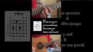 MARBELLA acordes La Receta guitarra corridos shorts [upl. by Malloch]