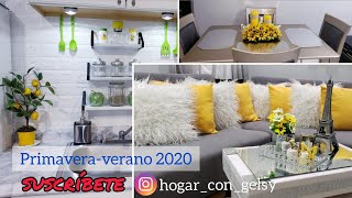 Decoración de primavera verano para tu hogaren amarillo [upl. by Flo]