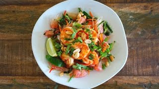 Pomelo Salad With Prawns [upl. by Enylorac]