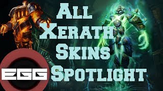 All Xerath Skins Spotlight  League of Legends Skin Review HD [upl. by Esened]