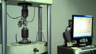 Tensile Testing a Stainless Steel Tensile Specimen [upl. by Patterson308]