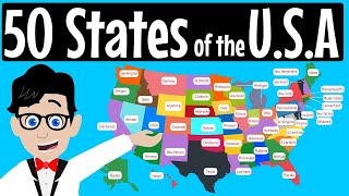 50 States Song  Fifty States Song  Fifty States of America for Schools  America  USA [upl. by Umeh415]