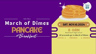 Bettendorf High School hosting March of Dimes pancake fundraiser [upl. by Beckerman618]