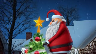 Animated Christmas Card Template  Santas Magic Tree [upl. by Aryl]