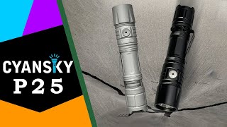 Cyansky P25 🔦 Taktyczna latarka o zasięgu 200m i 3600 lumenów  Recenzja 4K [upl. by Aihsia697]