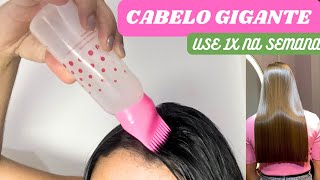 PASSE 1x NA SEMANA CABELO ALINHADO BRILHOSO E GIGANTE [upl. by Moriah]