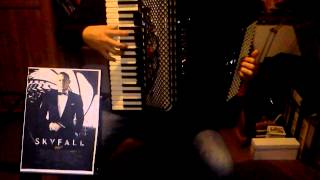 SKYFALL  Adele  James Bond on ACCORDION [upl. by Freiman740]