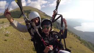 Paragliding over Galicica Neda Maretic HD 720p [upl. by Elamor]