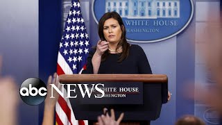 Sarah Huckabee Sanders to exit as Trumps press secretary [upl. by Berga947]