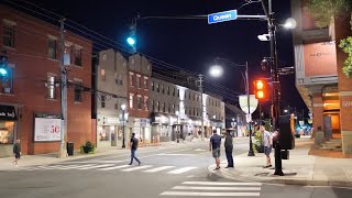 City Night Walk in FREDERICTON NB Downtown  New Brunswick 🇨🇦 Canada  Fredericton Nightlife [upl. by Torray]