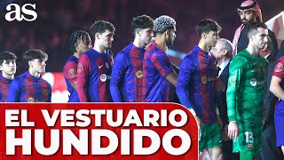 El VESTUARIO del BARCELONA HUNDIDO tras la DERROTA CONTRA el REAL MADRID 41 [upl. by Harman]