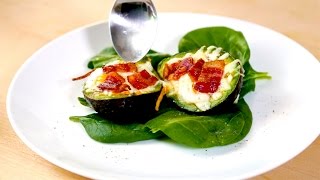 Baked Avocado Eggs With Bacon [upl. by Acysej]