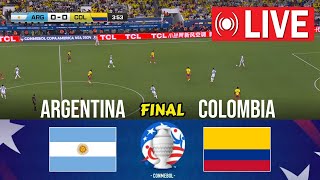 🔴Argentina vs Colombia LIVE  Final Copa América 2024 [upl. by Berfield]