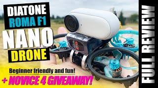 Diatone ROMA F1 Ultra Micro Fpv Drone  REVIEW amp GIVEAWAY ðŸ† [upl. by Ahsieuqal]