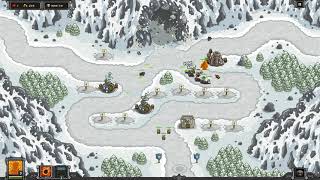 Kingdom Rush Veteran Mode Walkthrough  Sarelgazs Lair Heroic [upl. by Anegroeg]