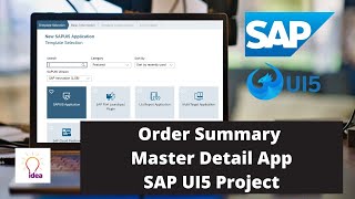 Order Summary  Master Detail App  SAP UI5 Project [upl. by Owens]