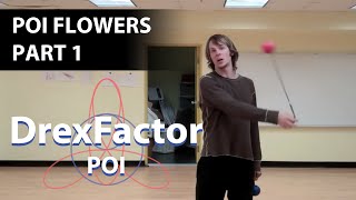 Beginner Poi Tutorial Flowers part 1 [upl. by Nosirrah]