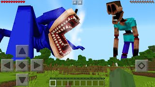 I Found NEW SHIN SONIC vs MIMICER in Minecraft Pocket Edition [upl. by Latterll]