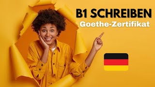 B1 Schreiben Goethe Zertifikat Teil 1 deutschlernen onlinegerman onlinegermanclass [upl. by Leschen]