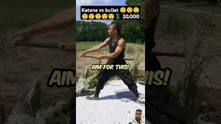 Katana vs bullet 😲😲😲shorts mrbeast [upl. by Kaitlin]