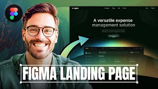 Stunning Landing Page Tutorial in Figma [upl. by Nickolai47]