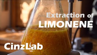 Extraction of LIMONENE Orange Essential Oil  CinzLab Chem PROJECT [upl. by Attekahs]