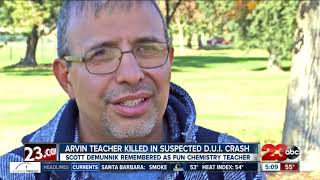 Arvin High School teacher dies in suspected DUI crash [upl. by Faus]