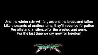 DragonForce  Wings Of Liberty  Lyrics on screen  HD [upl. by Danie]