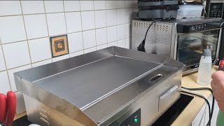 seasoning my new Vivor flat top griddle [upl. by Woodruff]