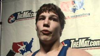 Interview with Alex Dieringer WI Junior Nationals GrecoRoman 152 champion [upl. by Raye]