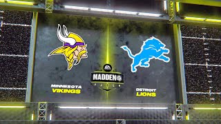 Madden NFL 24  Minnesota Vikings vs Detroit Lions  Week 18  Simulation  PS5 Gameplay [upl. by Midge]