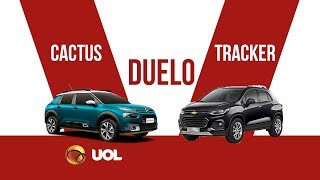 DUELO CITROËN C4 CACTUS X CHEVROLET TRACKER  UOL CARROS [upl. by Atiuqes494]