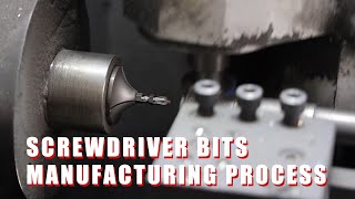 How Screwdriver Bits Are Made Manufacturing Process [upl. by Enytsuj125]