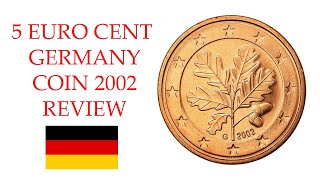 5 Euro Cents 2002 Germany Coin Review  old coin  review [upl. by Sixel572]