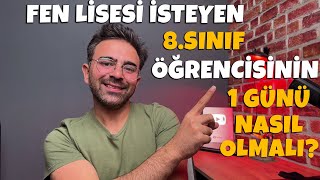 Fen Lisesi İsteyen 8Sınıf Öğrencisinin 1 Günü Nasıl Olmalı [upl. by Gamin686]