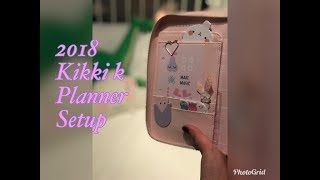 تجهيز وتزيين منظمي من كيكي كى لسنه ٢٠١٨  kikki k planner setup 2018 [upl. by Leasi]