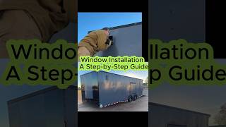 Upgrade Your Tiny House EnclosedCargo Trailer Toy HaulerDIY Window Installation [upl. by Sitoel]