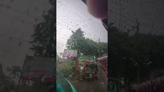 Cox bazar to dhaka saint martin paribahan ac sleeper bus rain [upl. by Inavoig]