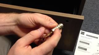 SmartFurniturecom  Steelcase Lock Cylinder Installation [upl. by Delinda432]