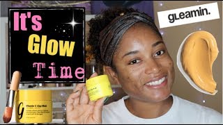 I TRIED THE GLEAMIN TURMERIC FACE MASK  SEE MY RESULTS [upl. by Biddle]