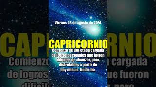 23 Agosto 2024 capricornio HOY PUEDE PASAR suerte✅ tarot capricornio horoscopo [upl. by Kaylyn]