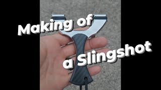 Making an Aluminum Slingshot with Handle Scales ASMR [upl. by Ardnuaek]