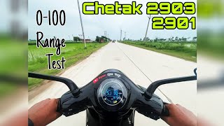 Chetak 2901  chetak 2903 0 To 100 battery Range Test Range Test  Chetak 2901  bajaj Chetak [upl. by Asilad928]