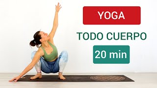 YOGA EN CASA  CLASE PARA TODO CUERPO  VINYASA YOGA ELENA MALOVA  20 MIN [upl. by Crescin772]