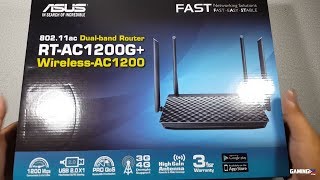 ASUS RTAC1200G WirelessAC1200 80211ac Dualband Router Unboxing [upl. by Uol626]