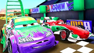 Cars 2 Fast as Lightning  Francesco Bernoulli and Wingo [upl. by Ahsiaa]