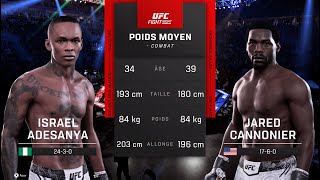 UFC Classic Israel Adesanya vs Jared Cannonier [upl. by Akired313]