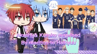 Kuroko no basket reaction to Haikyuu Gatcha life Amv [upl. by Affra830]