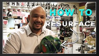 How to Resurface a bowling ball [upl. by Ochs]